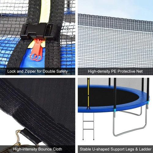 Toytexx Outdoor Trampoline ; Safety Enclosure Net ; 6FT/8FT/10FT/12FT/14FT/16FT - Toytexx Toytexx Outdoor Trampoline ; Safety Enclosure Net ; 6FT/8FT/10FT/12FT/14FT/16FT - Toytexx